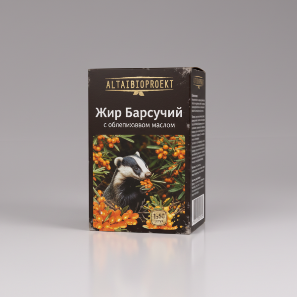 «Барсучий жир с облепиховым маслом (в капсулах)